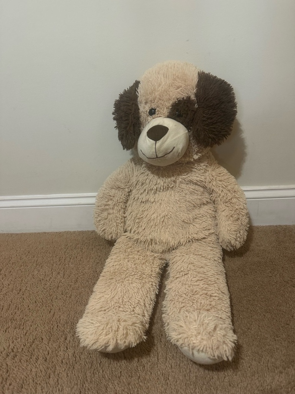 Vintage Plush Dog Puppy Stuffed Animal Pillow Large 30” Floppy